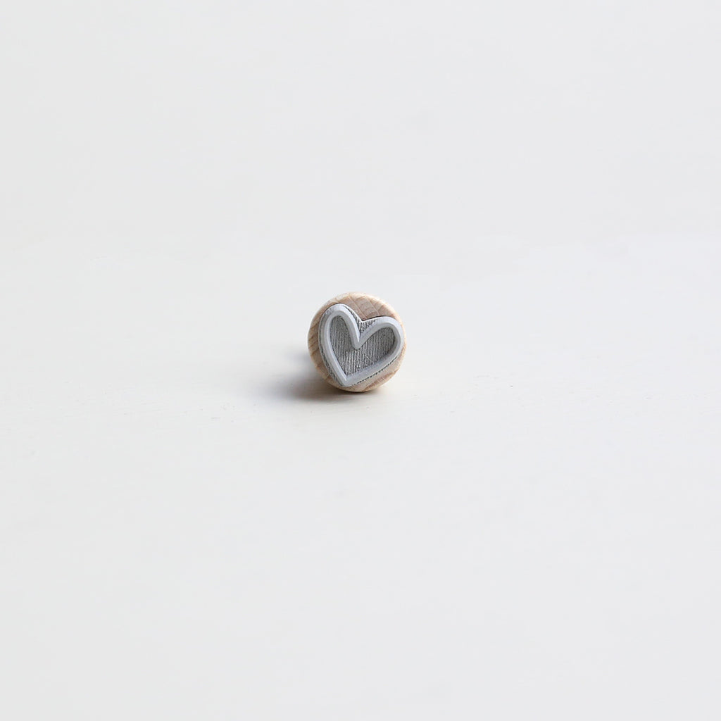MINI STEMPEL // HJERTE OUTLINE