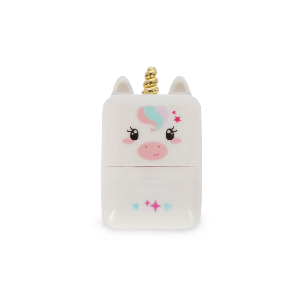 Unicorn-shaped roller stamp on a white background