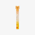 Ruler with a bear design on a white background