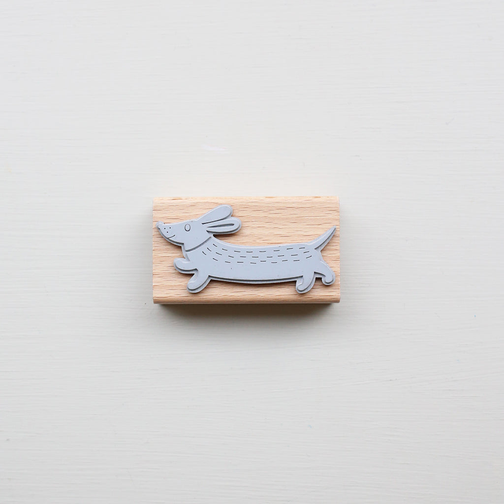 RUBBER STAMP // RUNNING DACHSHUND