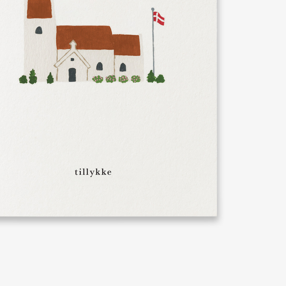 SMALL GREETING CARD // KIRKE (DANISH)