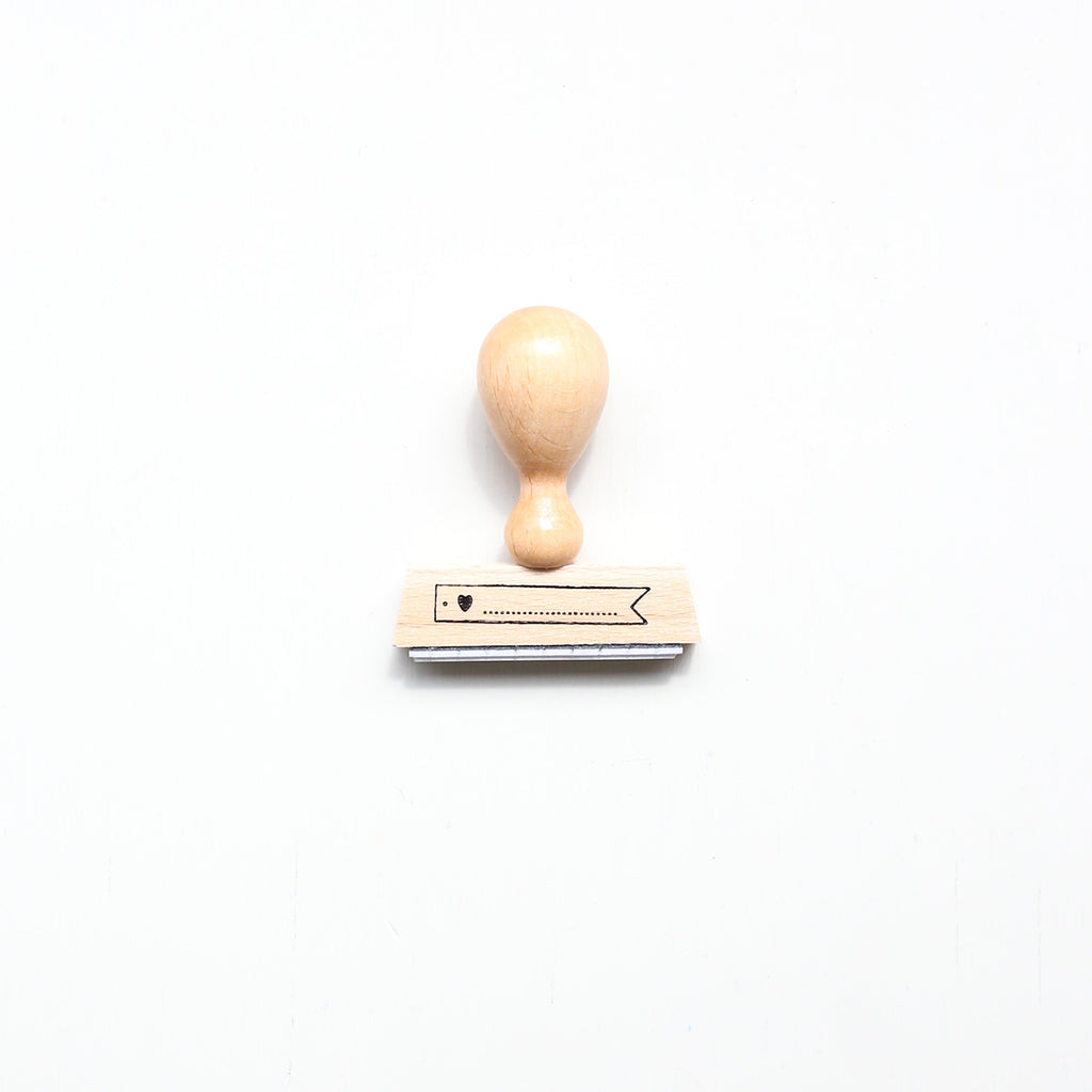 STEMPEL // BANNER MED HJERTE