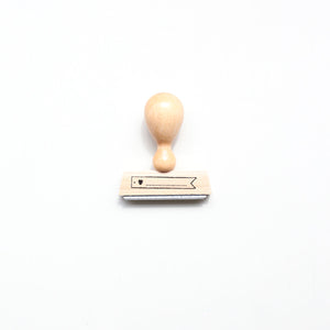 STEMPEL // BANNER MED HJERTE