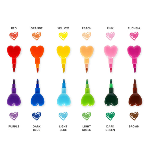 STACKABLE CRAYONS // HEART