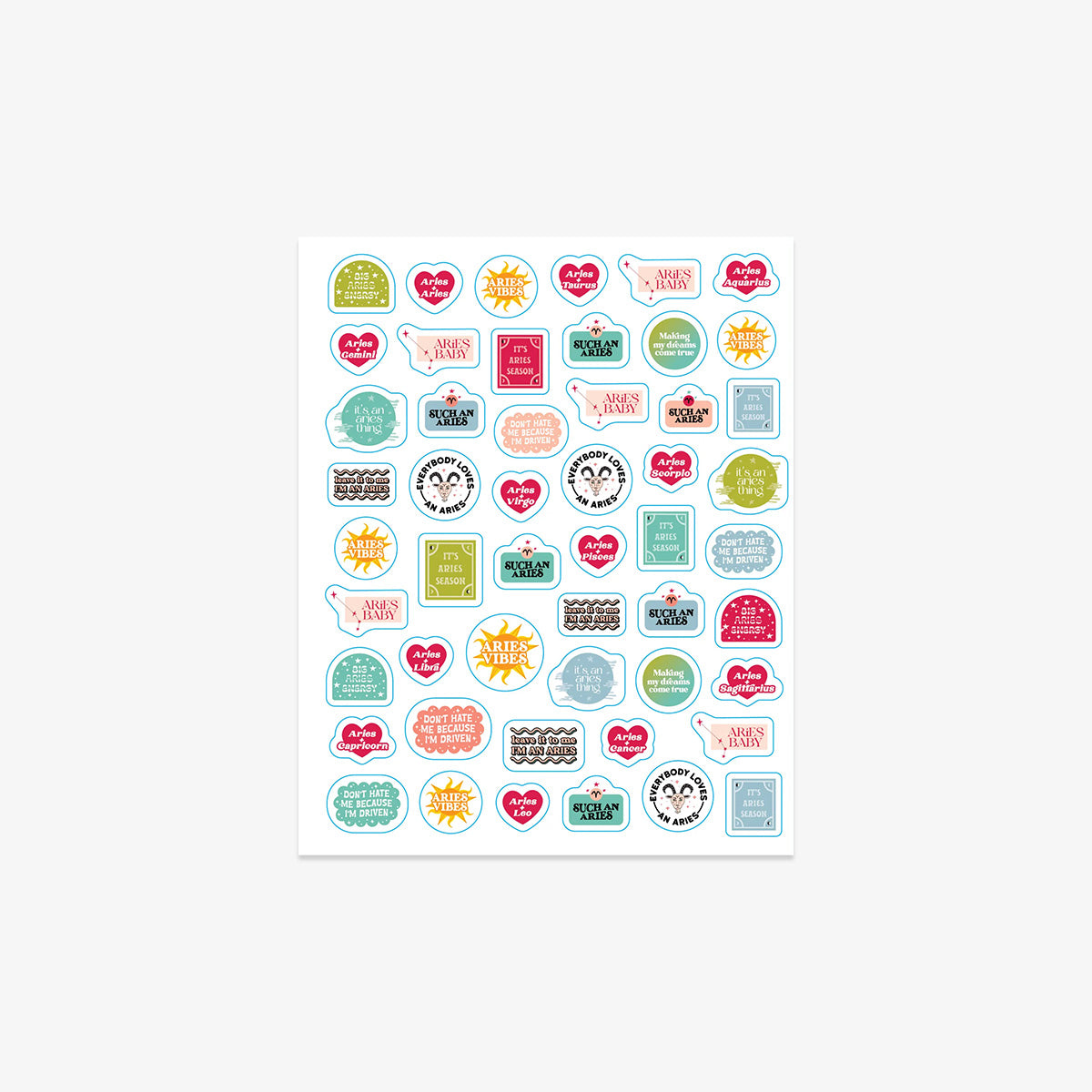 KLISTERMÆRKEBOG // SO. MANY. ASTROLOGY STICKERS.