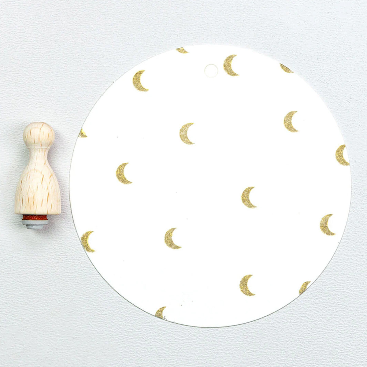 MINI RUBBER STAMP // MOON