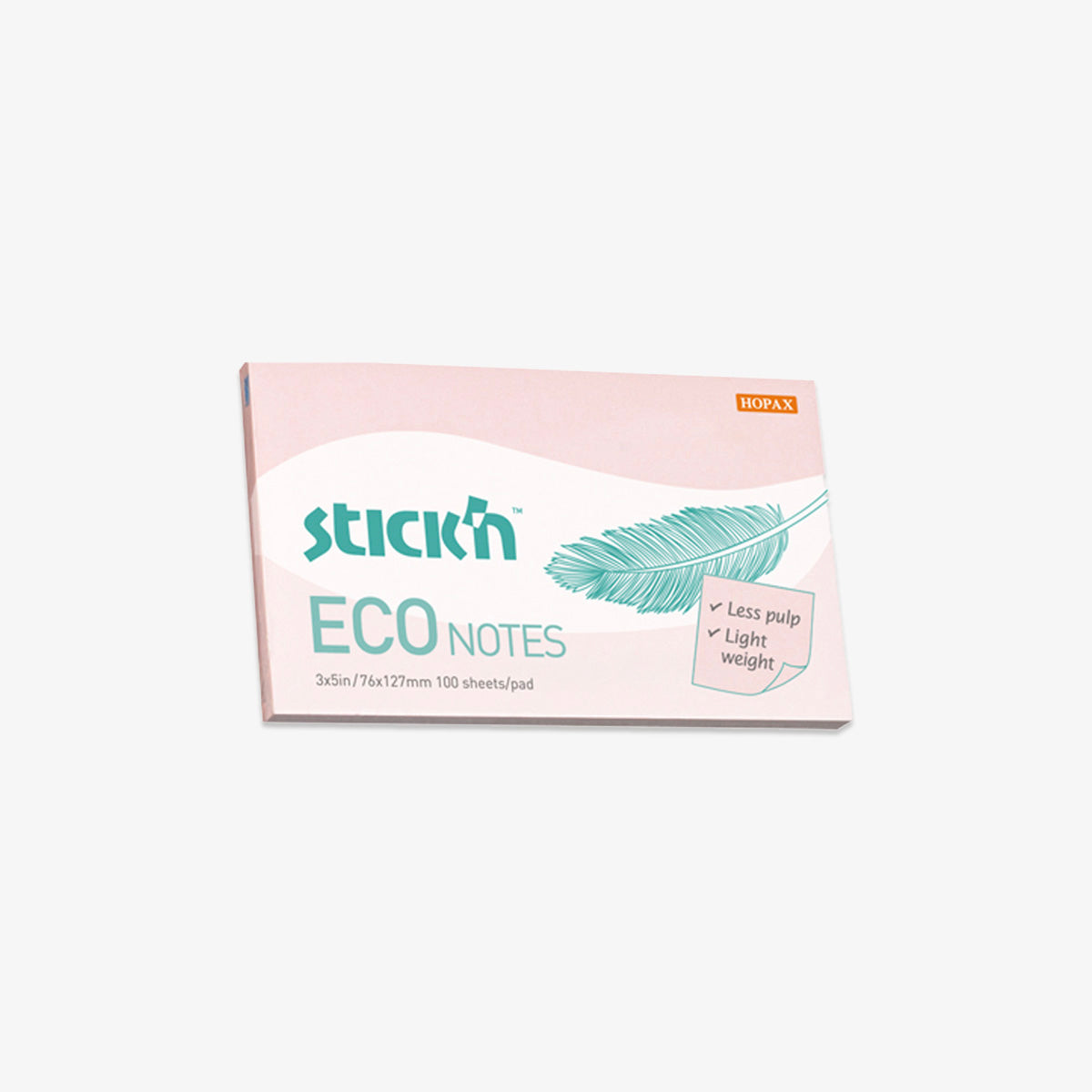 STICK'N RECTANGULAR ECO STICKY NOTES // PINK