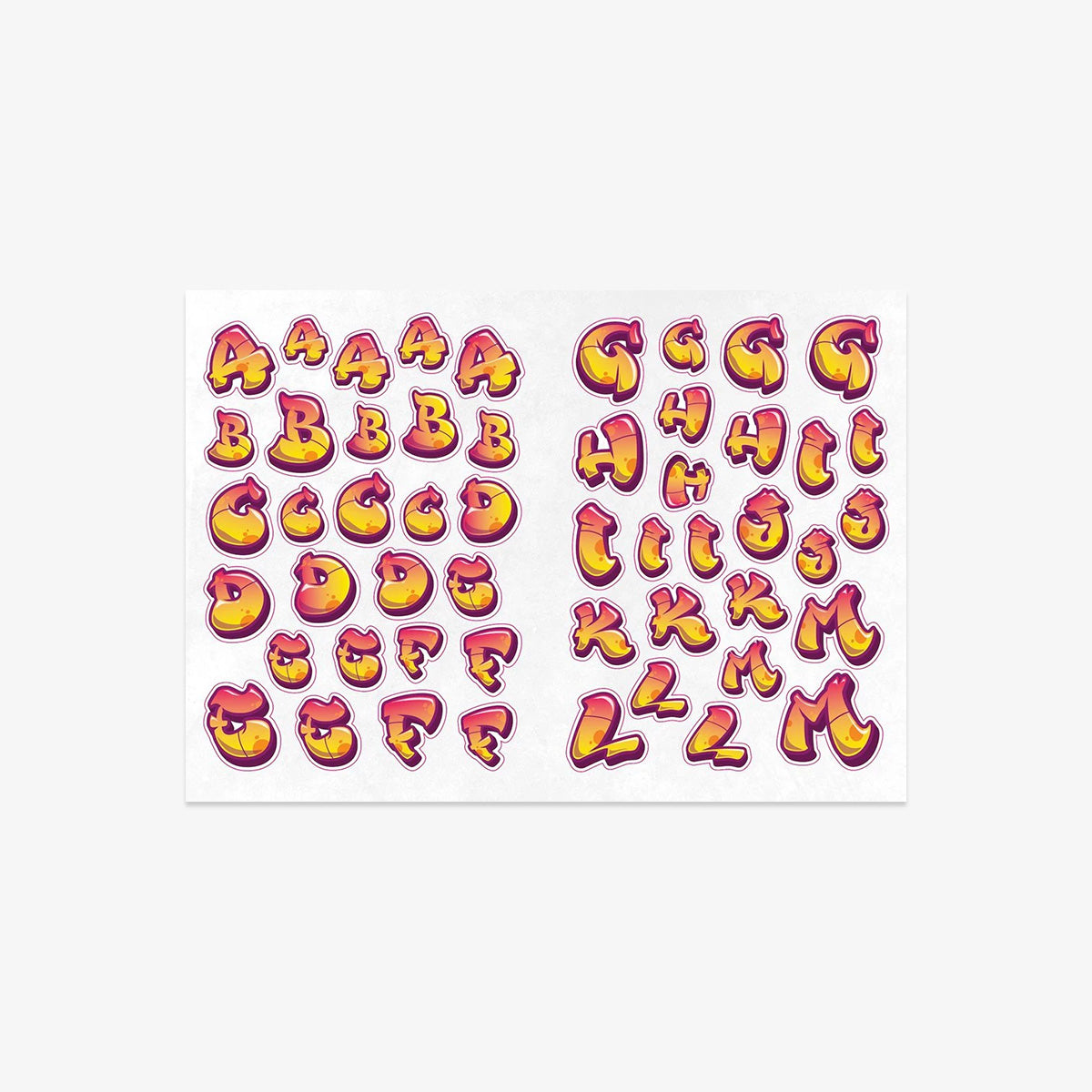 THE GRAFFITI ALPHABET STICKER BOOK