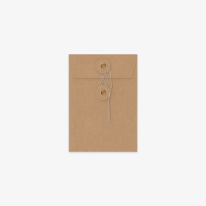 STRING & WASHER ENVELOPE // C6 KRAFT