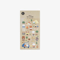 camping themed stickers with cute animals