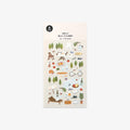 nature and garden themed sticker sheet