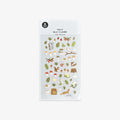 Forest themed stickers with animals and trees