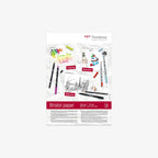 Tombow Bristol paper set with drawing tools on a white background
