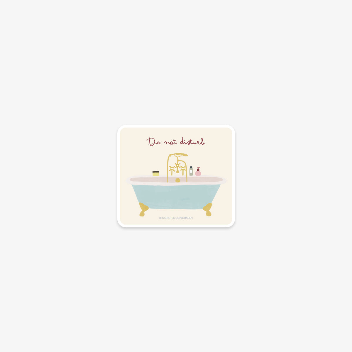 VINYL STICKER // BATHTUB