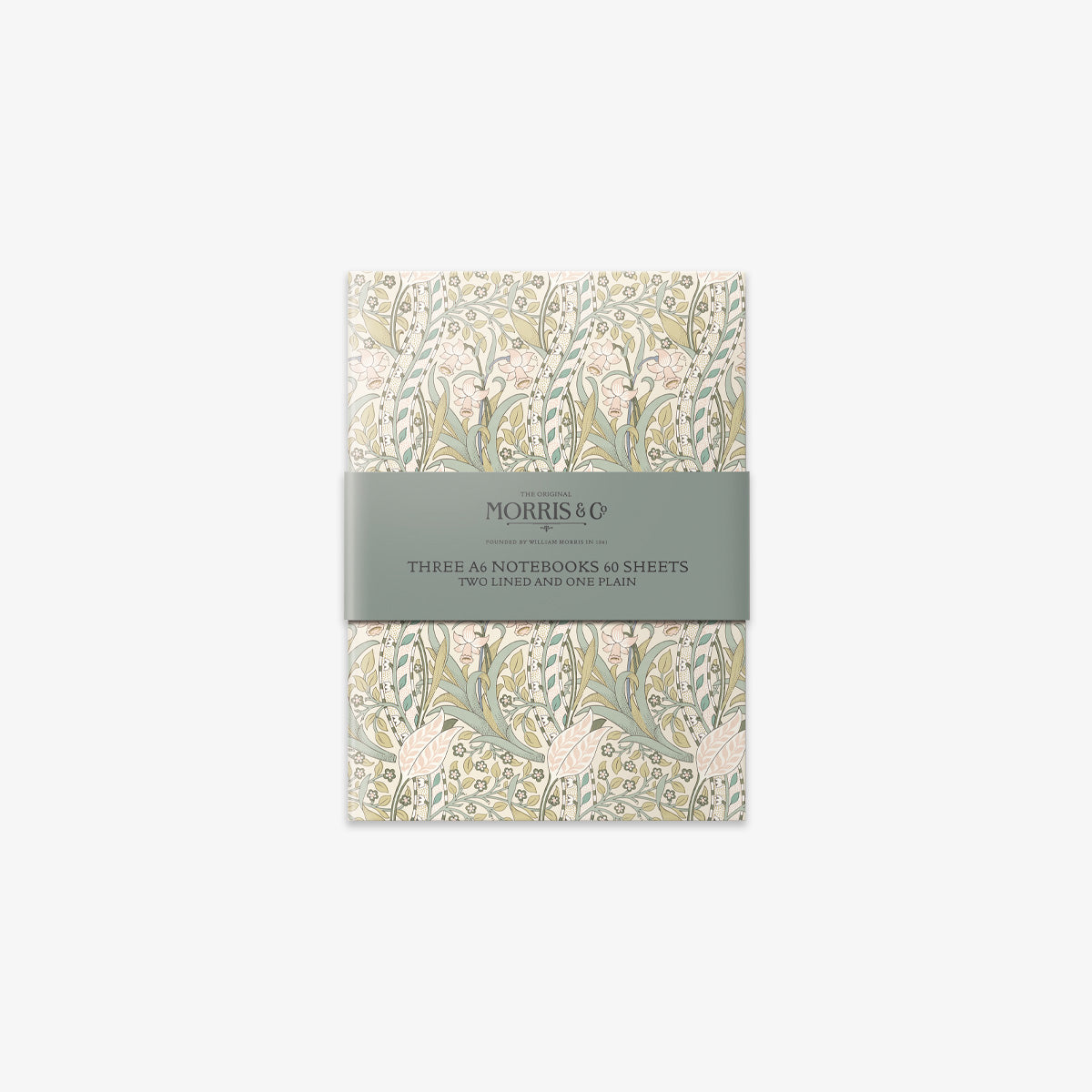 WILLIAM MORRIS NOTEBOOK A6 SET // DAFFODIL, STRAWBERRY THIEF & WILLOW
