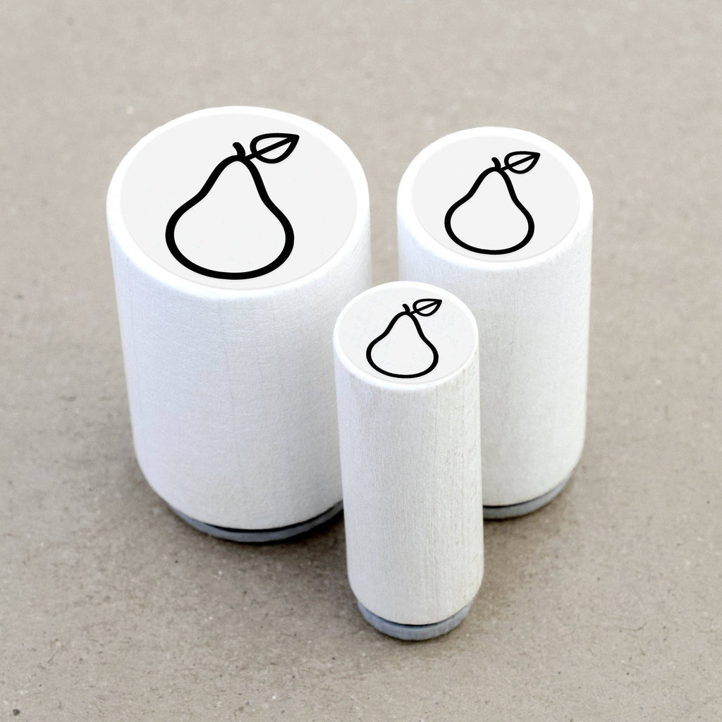 MINI RUBBER STAMP // PEAR
