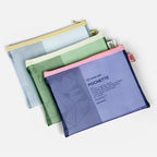 MESH POUCH M // SAND & FORREST GREEN