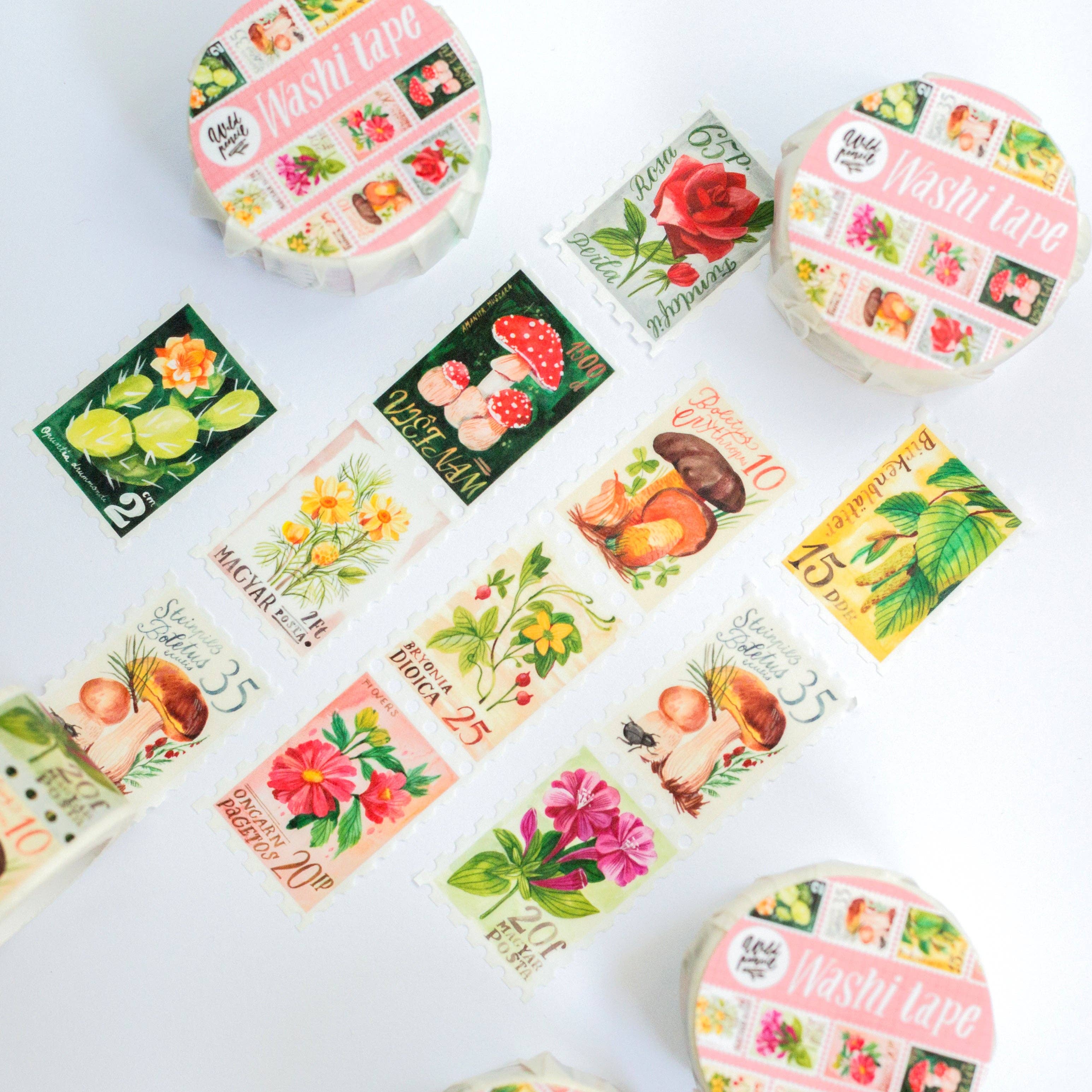 WASHI TAPE // BOTANICAL STAMPS