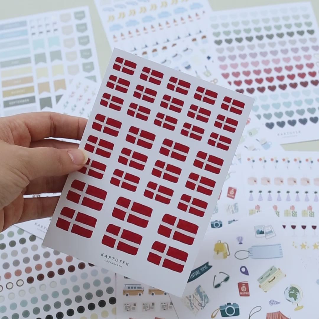KLISTERMÆRKER // DANSKE FLAG