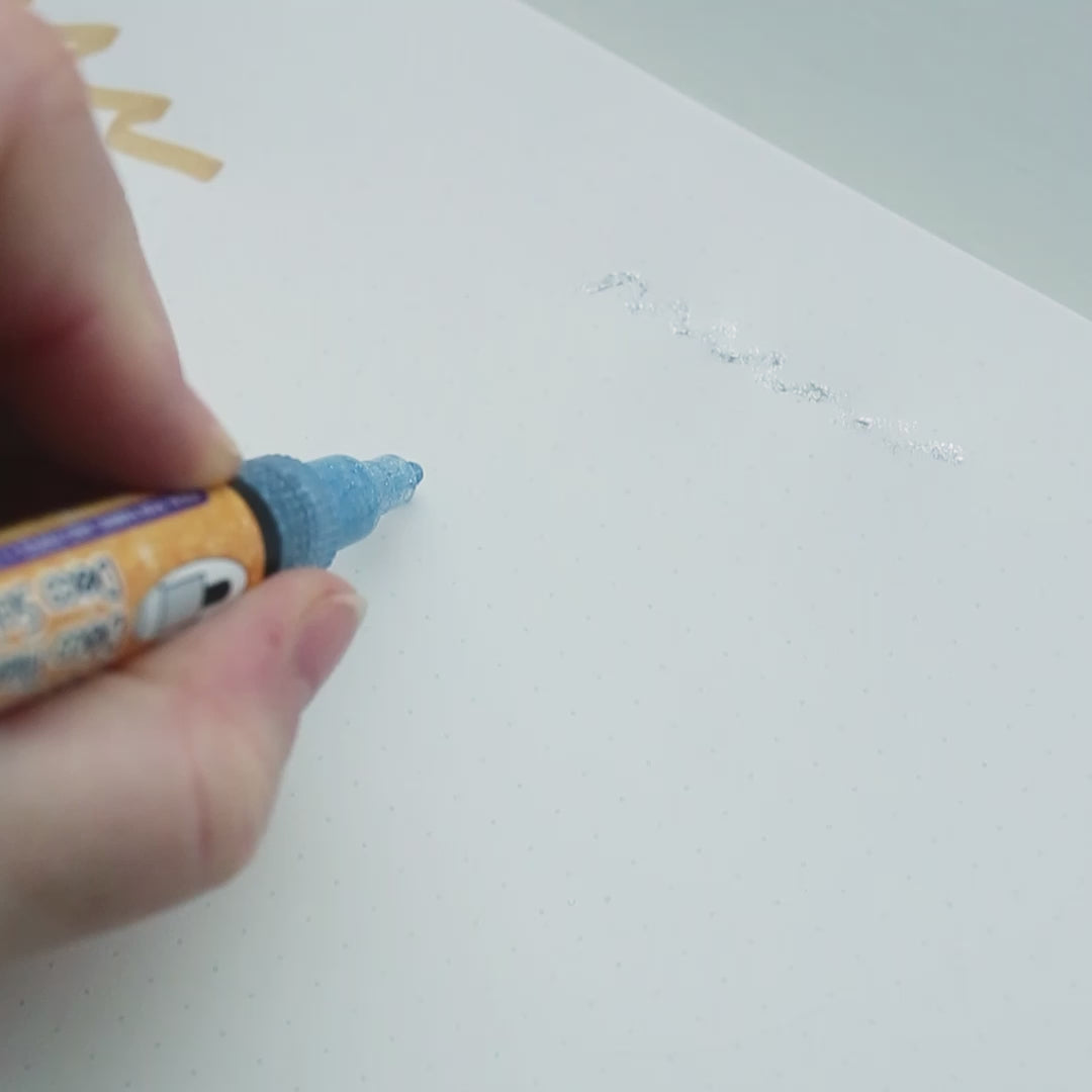 DECO JUST GLITTER PREMIUM FABRIC MARKER // BLUE