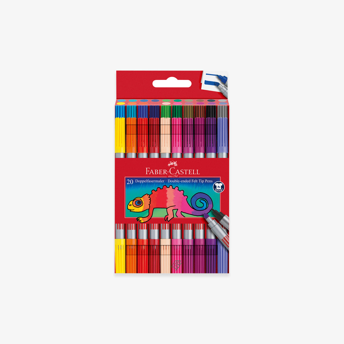 DOUBLE-ENDED FELT TIP MARKERS // SET OF 20