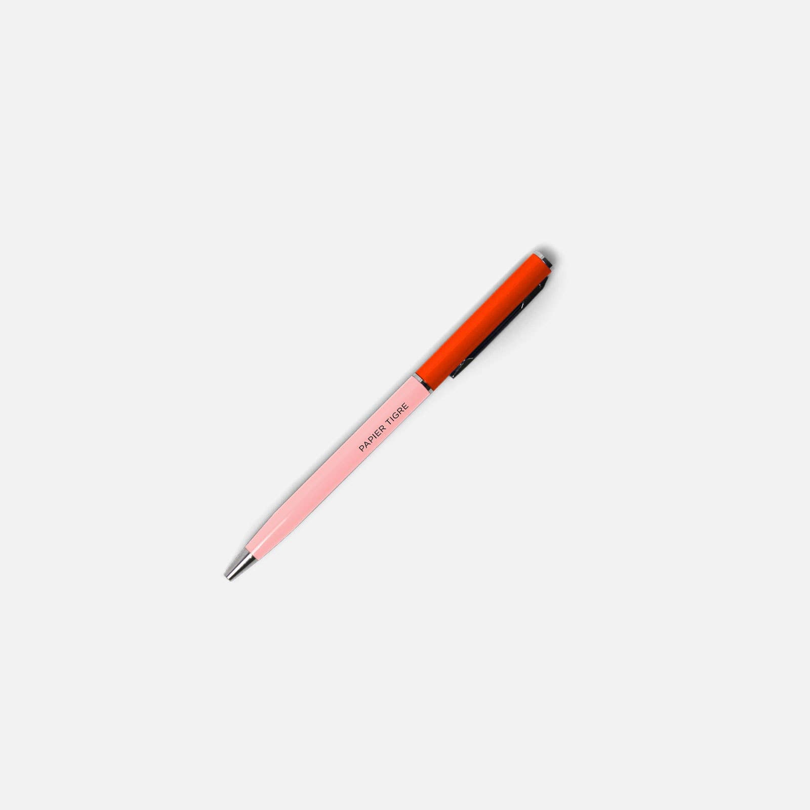 PAPIER TIGRE METAL KUGLEPEN // PINK & BLODORANGE