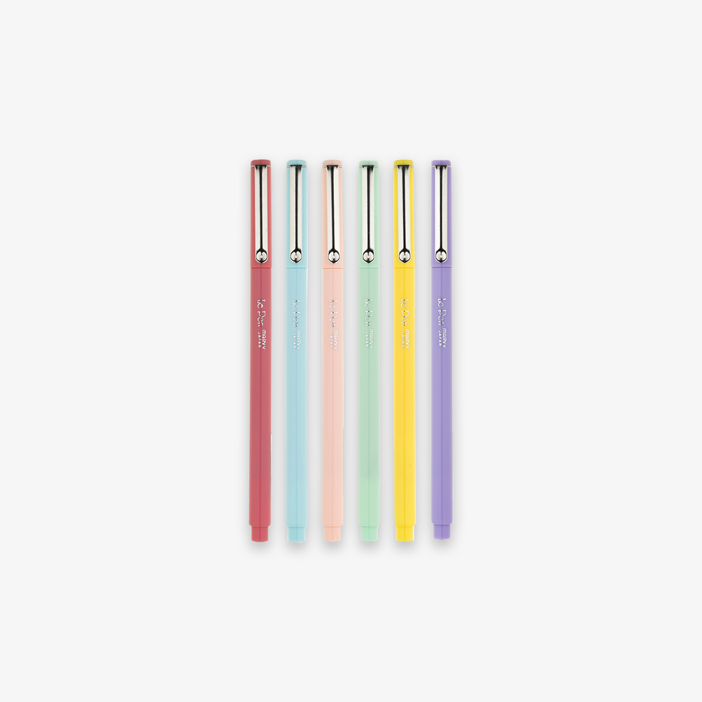 LE PEN SET 6 PCS // PASTEL