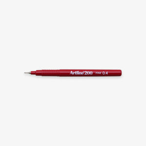 ARTLINE FINELINER 0.4 MM // MØRKERØD