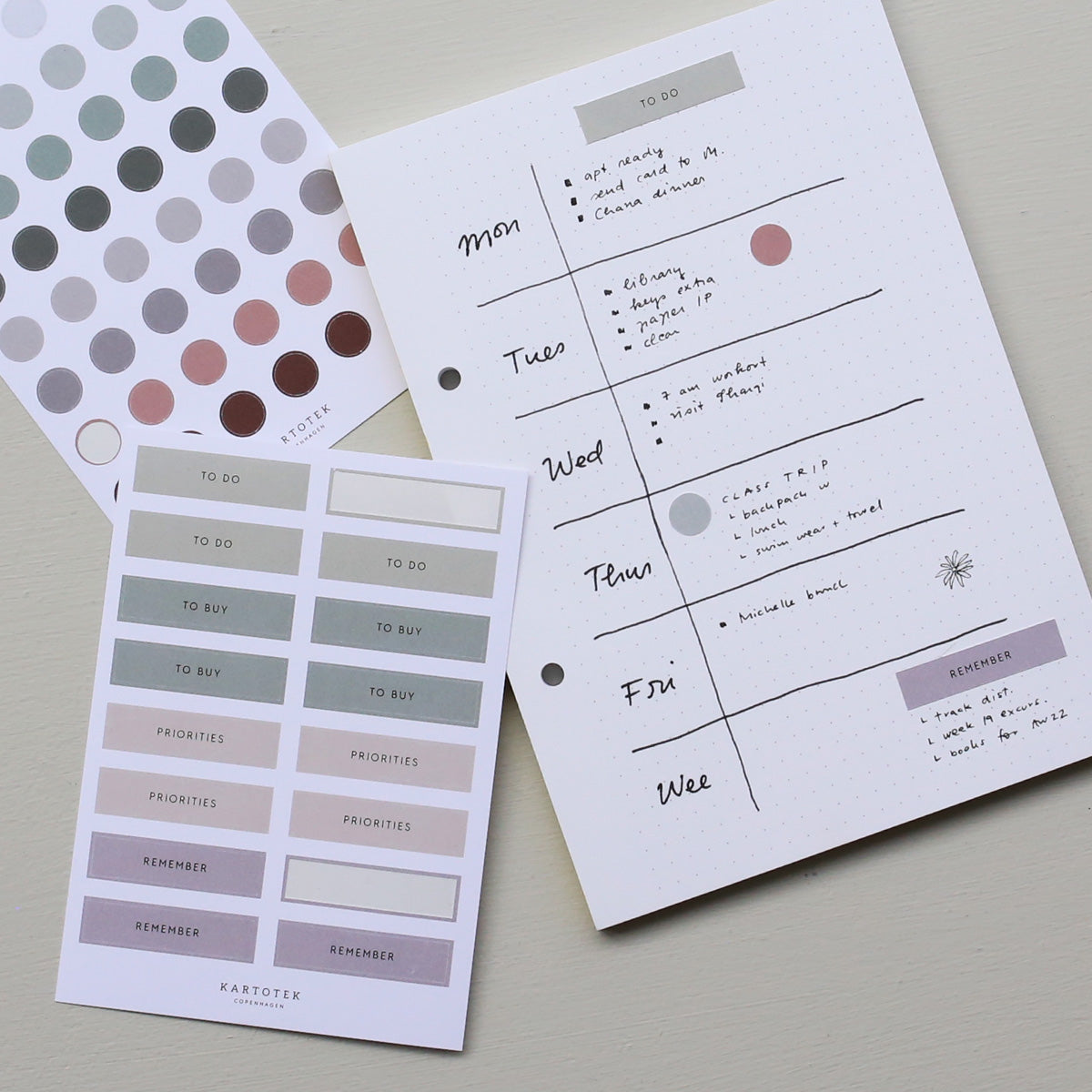 RECTANGLES STICKERS // GET ORGANIZED