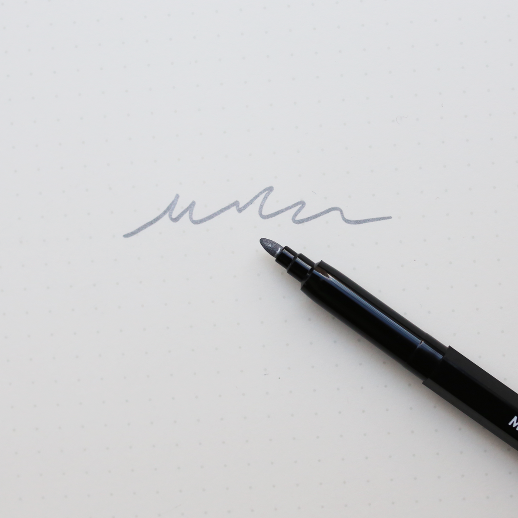 FIBRALO MARKER PEN // METALLIC SILVER