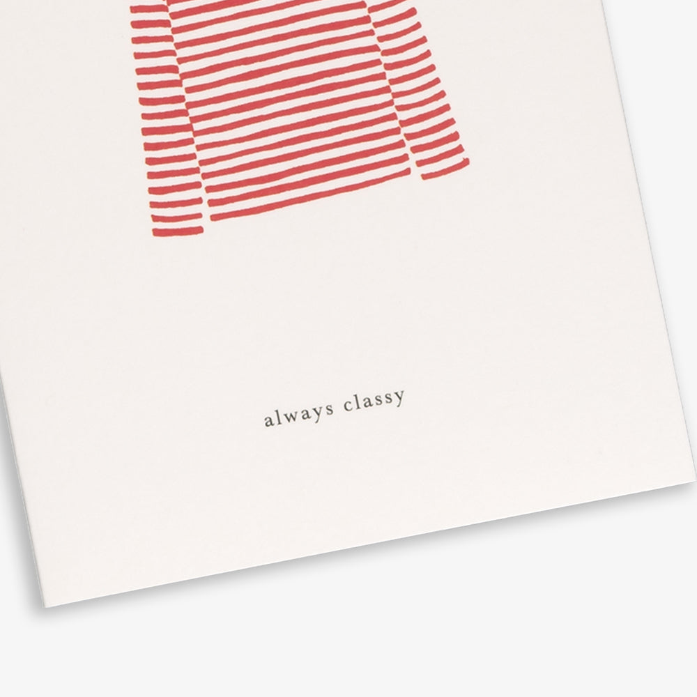GREETING CARD // SWEATER RED