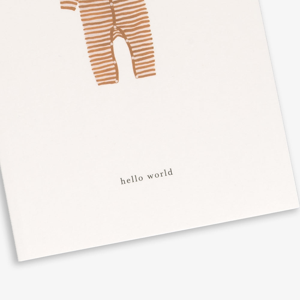 KORT // BABY ONESIE OCHRE