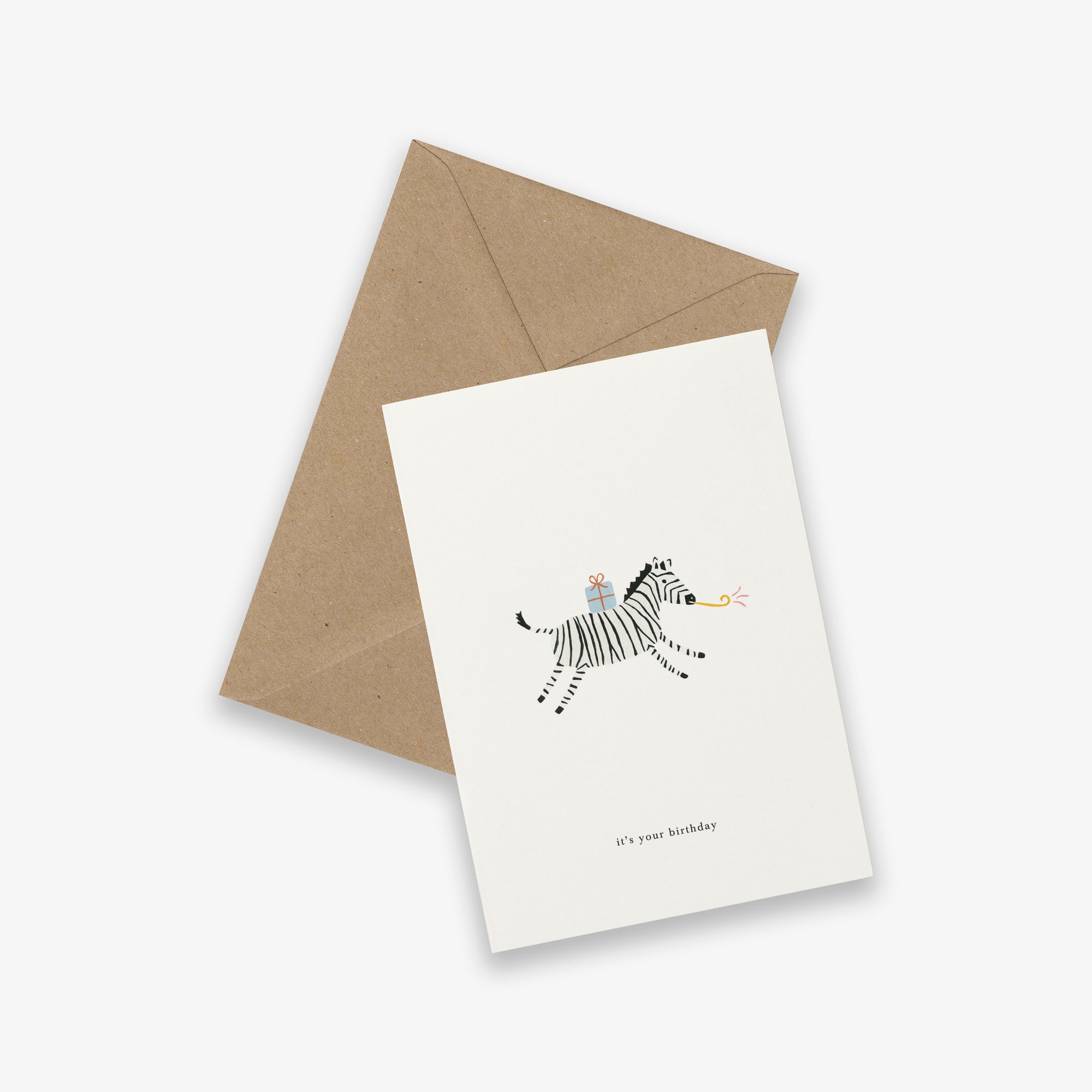 GREETING CARD // BIRTHDAY ZEBRA