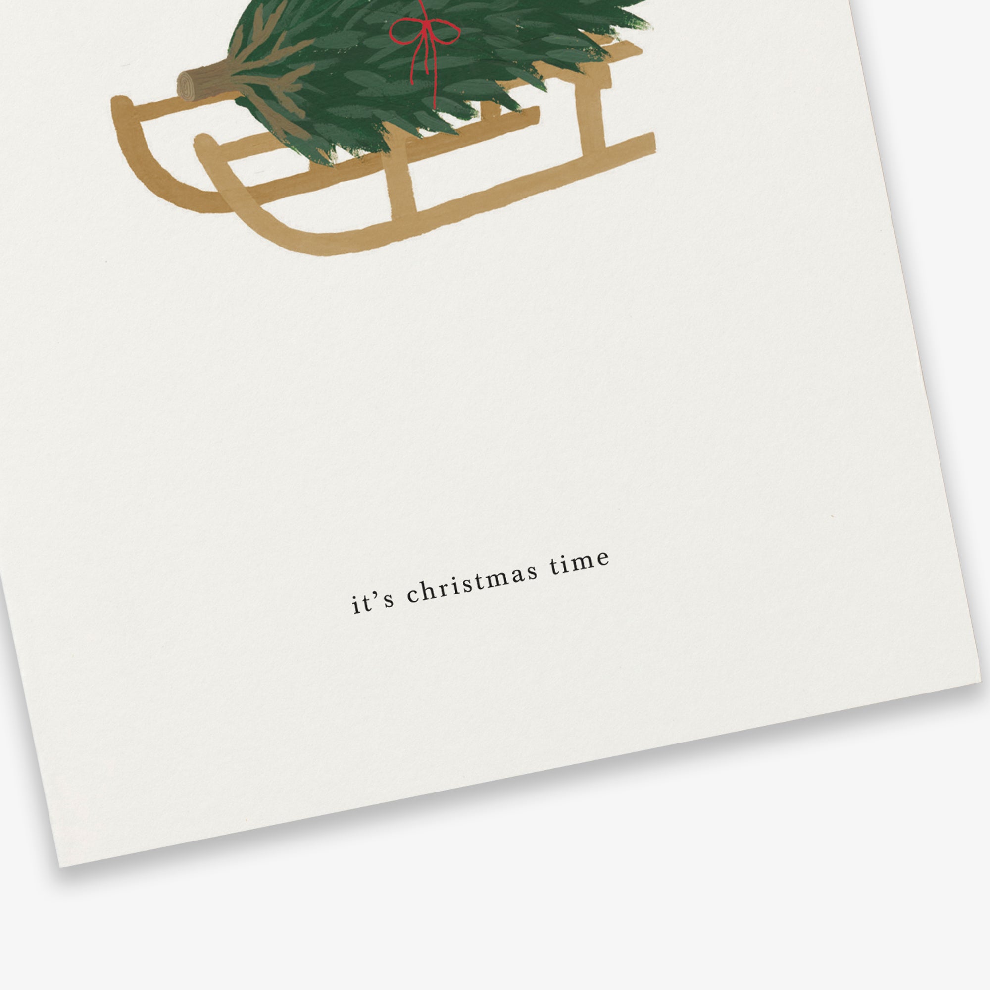 GREETING CARD // WINTER SLED