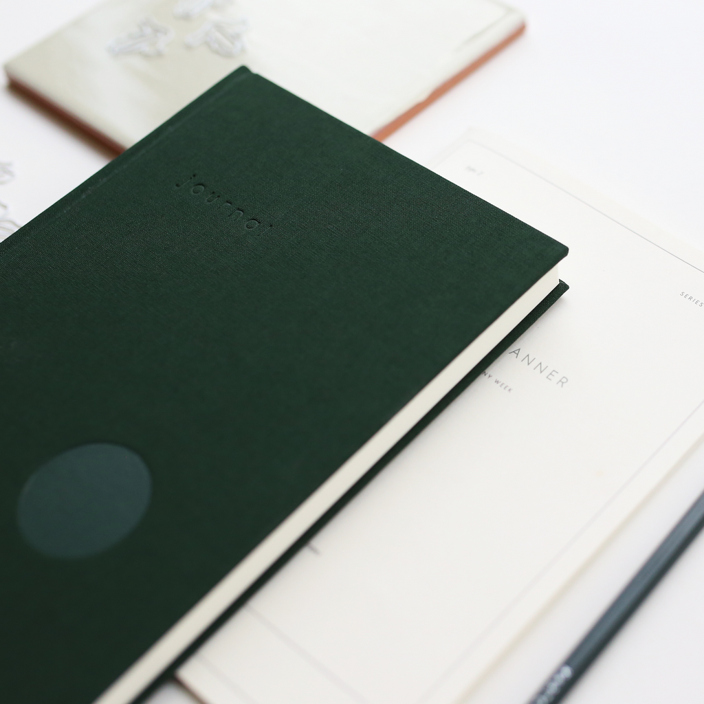 HARDCOVER NOTESBOG A5 // MØRKEGRØN