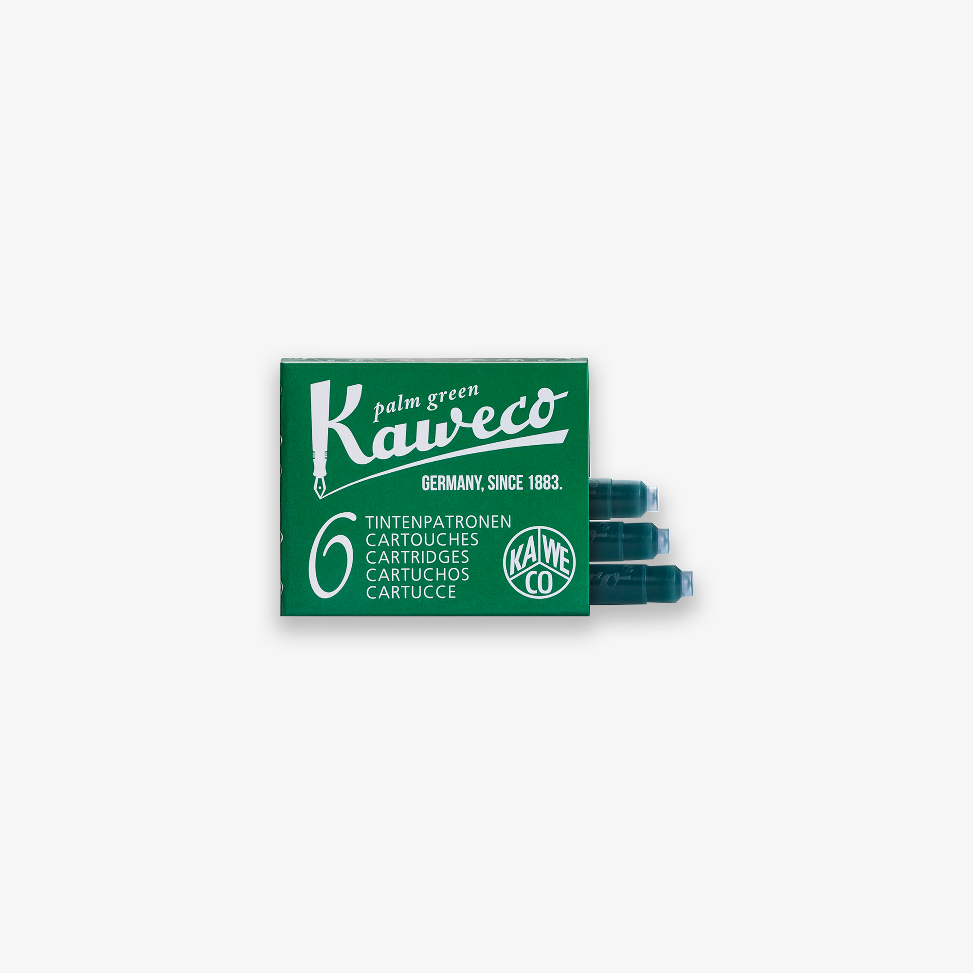 KAWECO INK CARTRIDGES 6-PACK // PALM GREEN