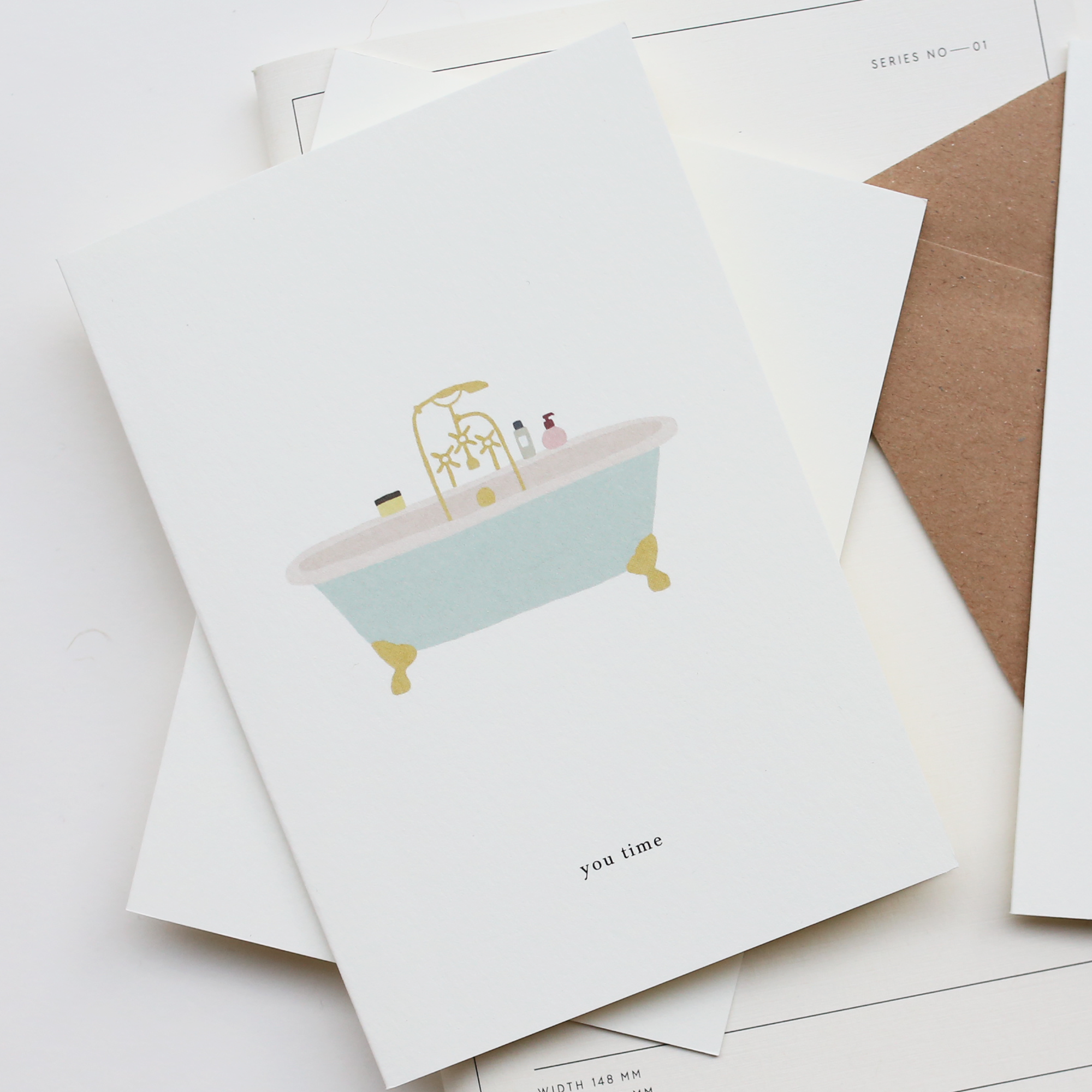 GREETING CARD // BATH TUB