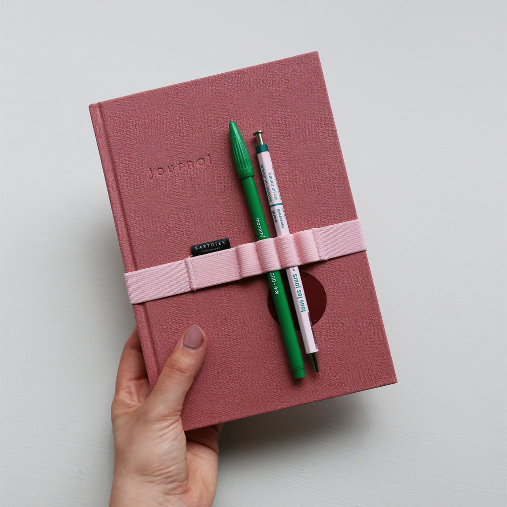 NOTEBOOK PEN STRAP A5 // PINK