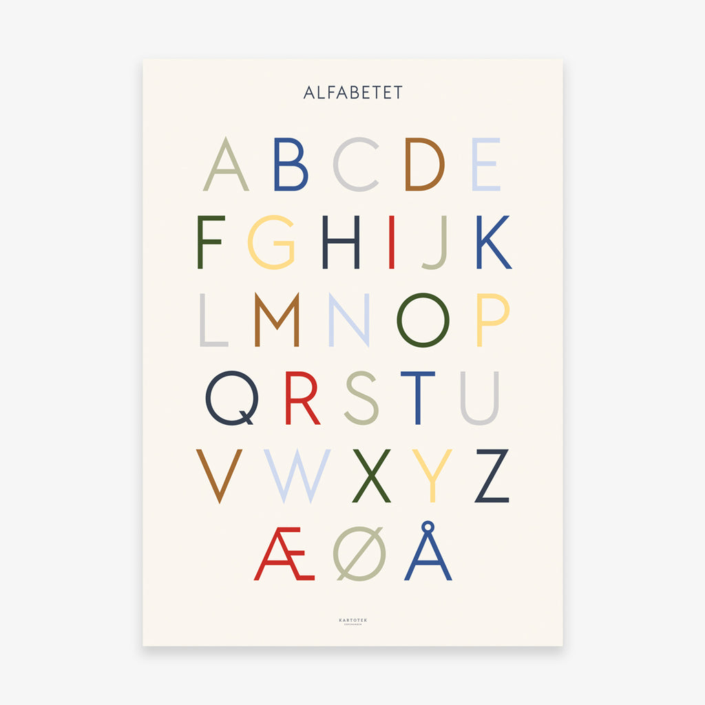 PLAKAT // ALFABETET (DANISH)
