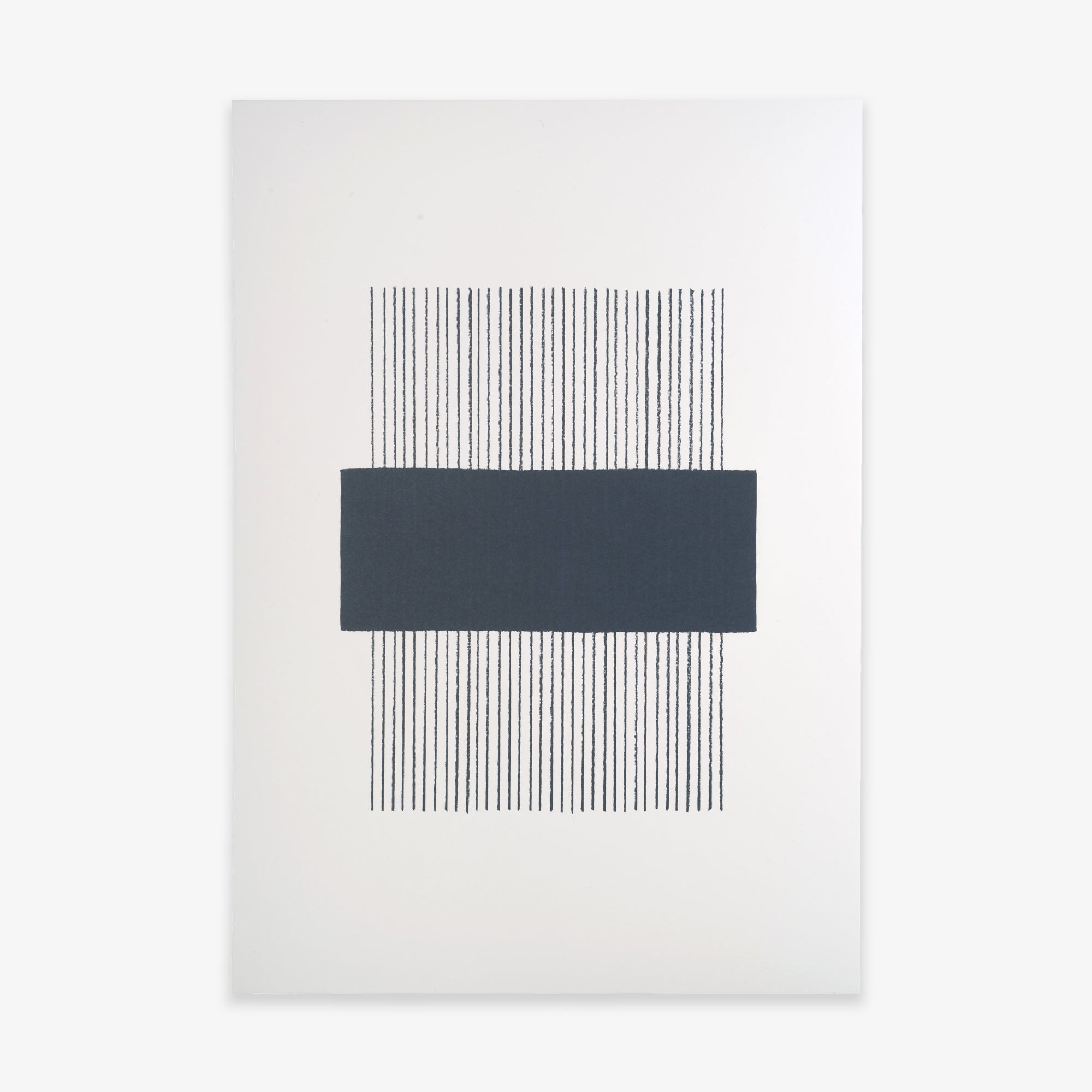 A3 PLAKAT LINES // MARINEBLÅ