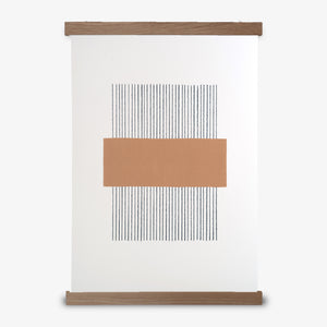 PRINT A3 LINES // OCHRE + OAK FRAME