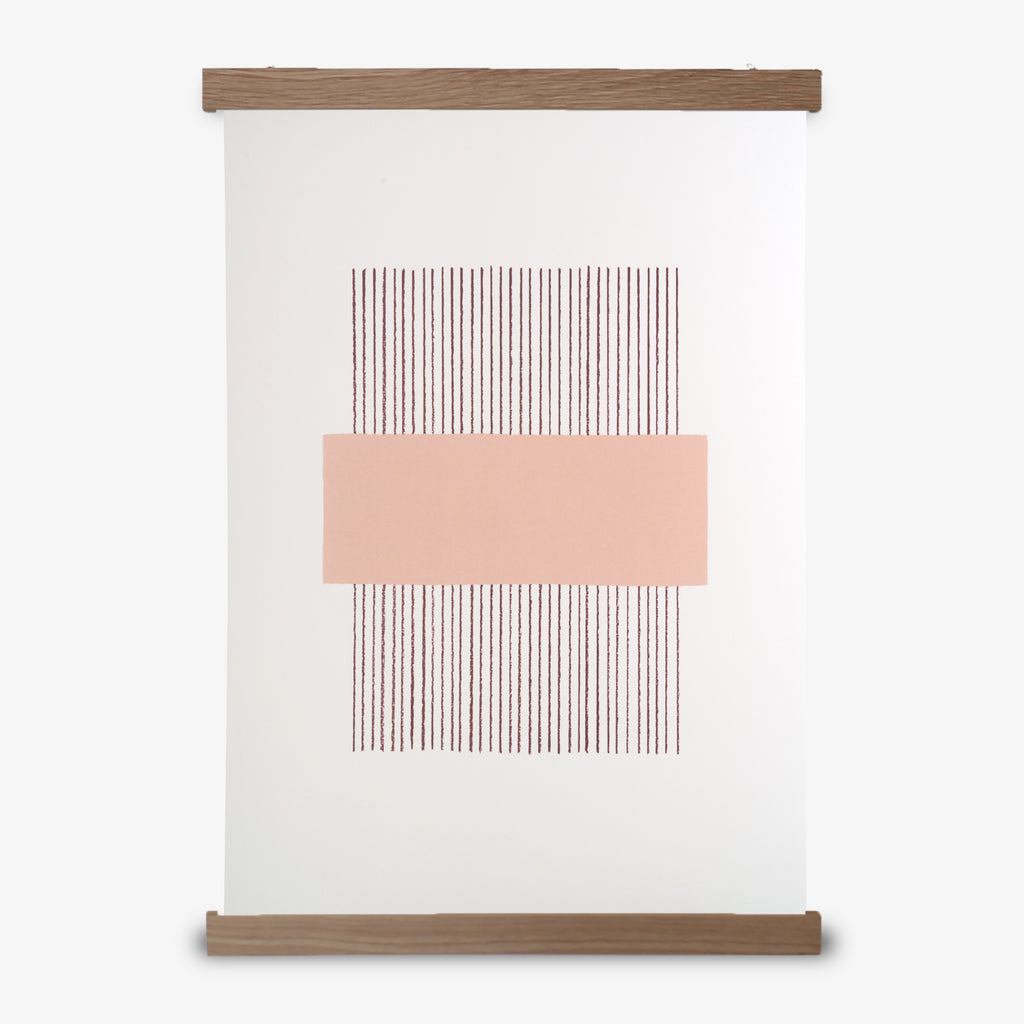 PRINT A3 LINES // BLUSH + OAK FRAME
