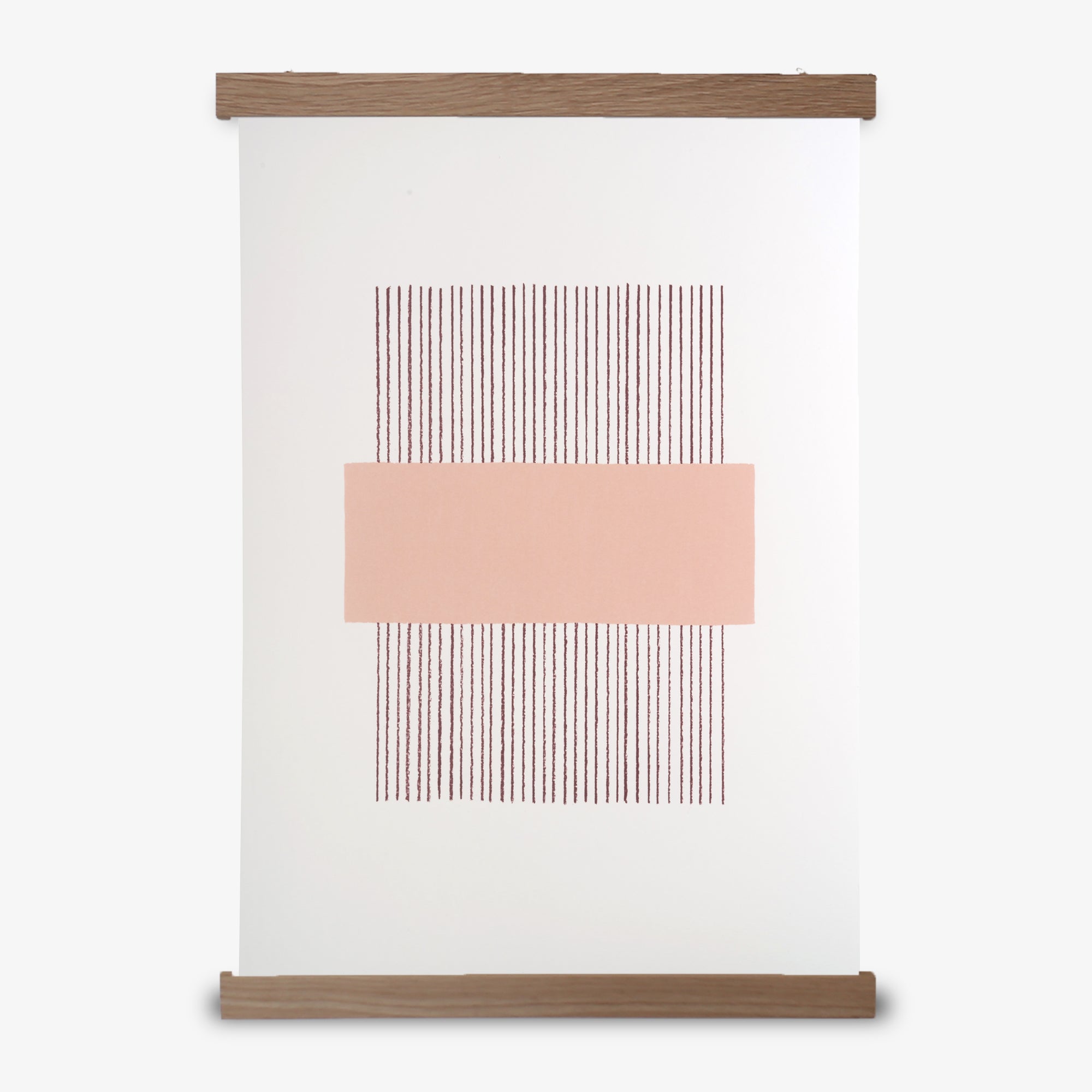 A3 PLAKAT LINES // BLUSH + EGETRÆSRAMME