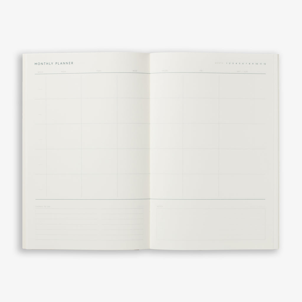 MÅNEDSPLANNER NOTESHÆFTE