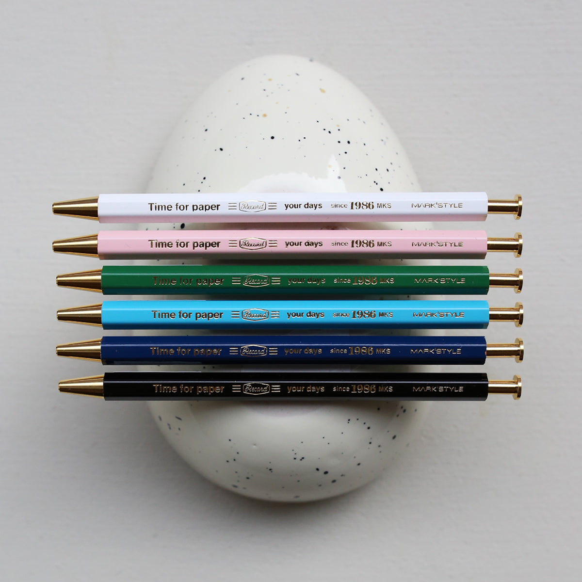 TIME FOR PAPER PENCIL BALL GEL PEN 0.5mm // NAVY