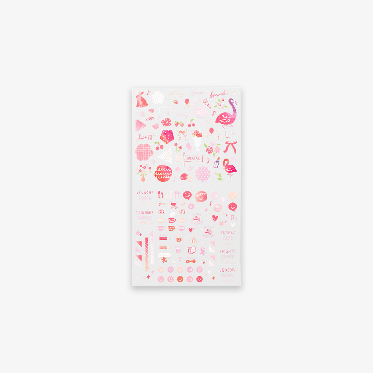 DIARY STICKERS // COLOR PINK