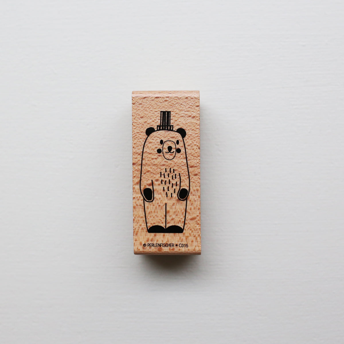 RUBBER STAMP // BEAR WITH HAT