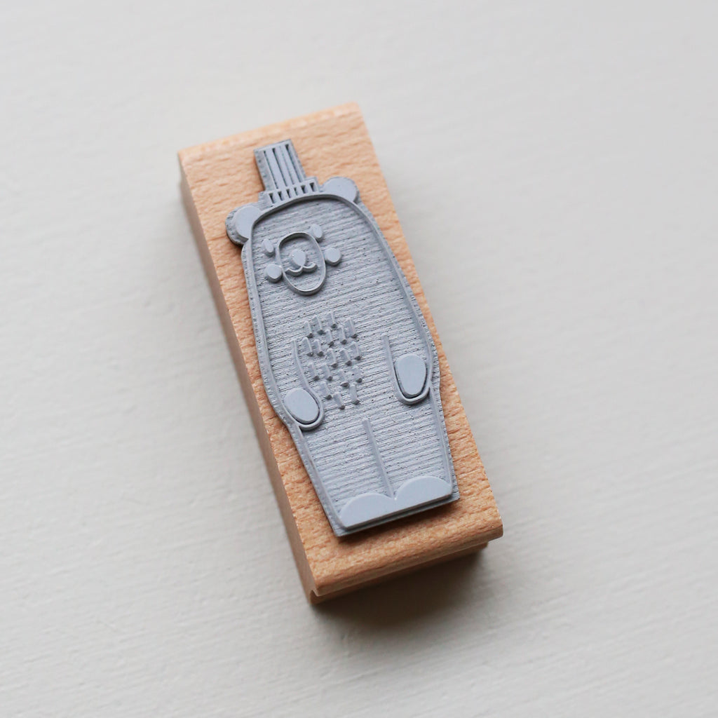 RUBBER STAMP // BEAR WITH HAT