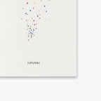 SMALL GREETING CARD // KONFETTI (DANISH)