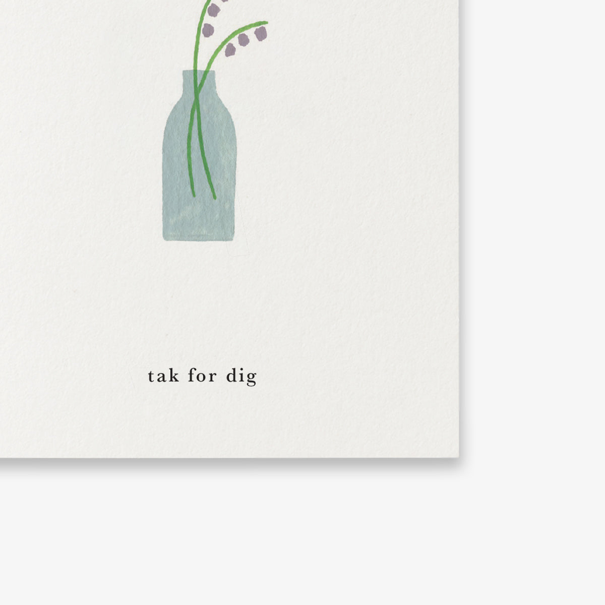 SMALL GREETING CARD // BLOMSTERVASE (DANISH)